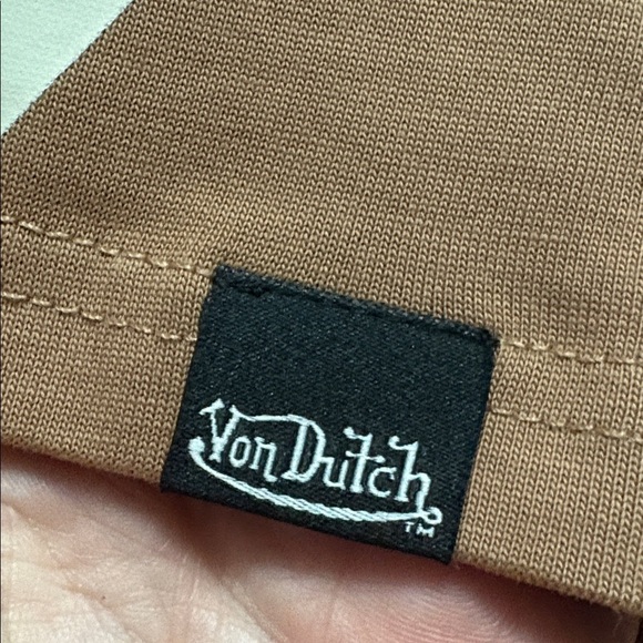 Von Dutch Taupe Logo Tee M - Picture 4 of 9